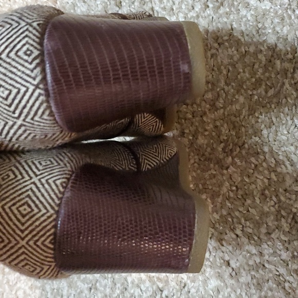 TOMS Brown Wedge Lace Up Bootie - Picture 6 of 8